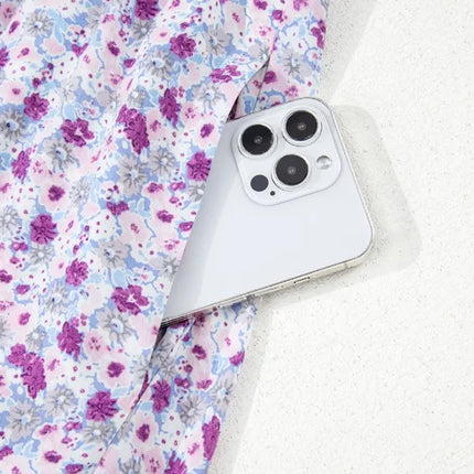 Tiered Floral Shirred High Waist Maxi Dress - Image 15