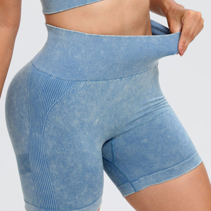 Washed High Waist Active Shorts - Image 11