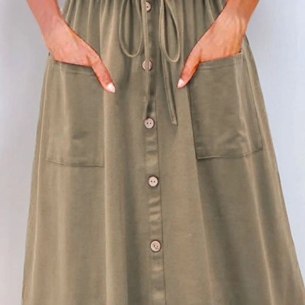 Full Size Round Neck Sleeveless Tank Dress Plus Size - Image 7