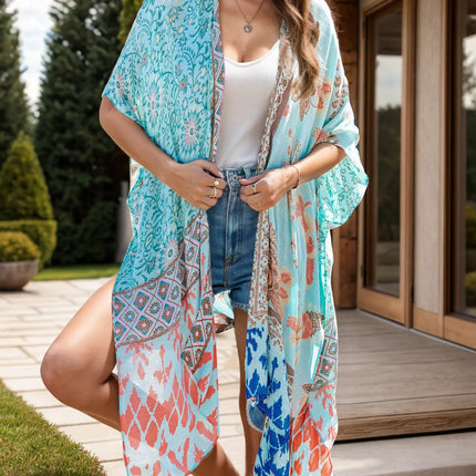 Printed Open Front Cover-Up - Image 1