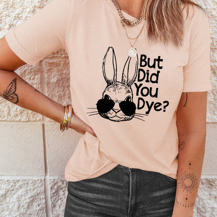 Rabbit Graphic Round Neck T-Shirt - Image 1