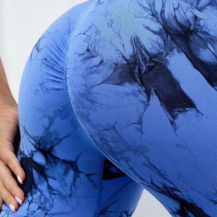 Tie-Dye High Waist Active Shorts - Image 18