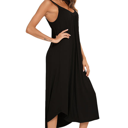 V-Neck Midi Lounge Dress - Image 11