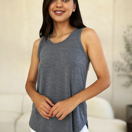 Basic Bae Full Size Round Neck Curved Hem Tank - Image 3