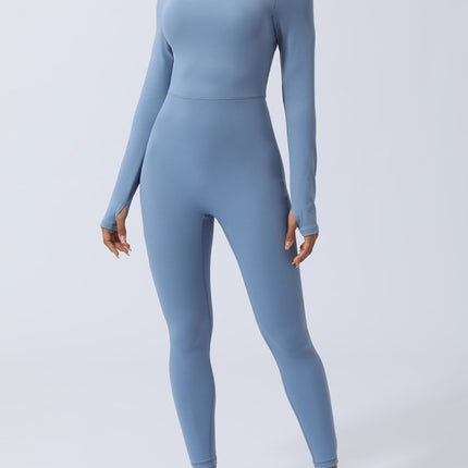 Twisted Backless Long Sleeve Jumpsuit - Image 9