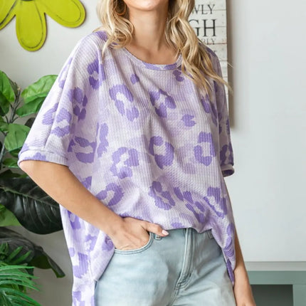 HOPELY Print Waffle Oversized T-Shirt - Image 3