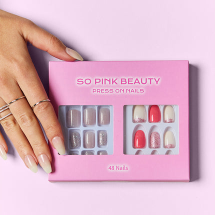 SO PINK BEAUTY Press On Nails 2 Packs - Image 13