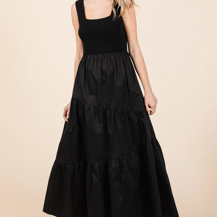 Mittoshop Mix Media Square Neck Maxi Dress - Image 2