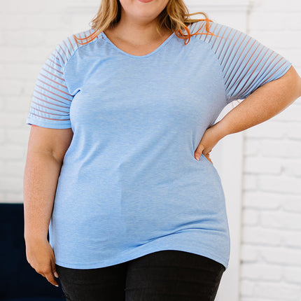 Plus Size V-Neck Raglan Sleeve Tee - Image 8