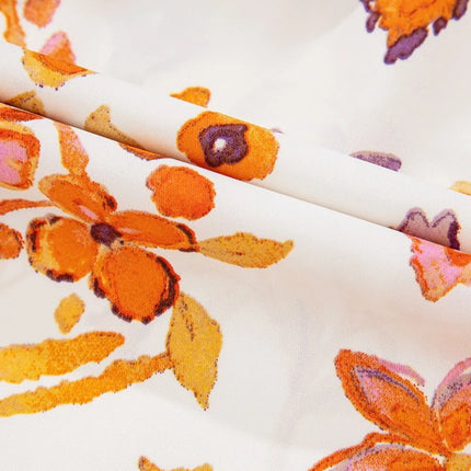 Printed Tie Neck Cap Sleeve Mini Dress - Image 13