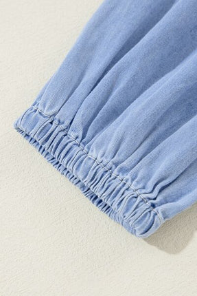 V-Neck Tiered Ruffled Hem Mini Dress - Image 9