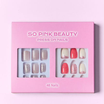 SO PINK BEAUTY Press On Nails 2 Packs - Image 14