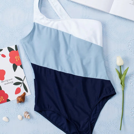 Full Size Cutout Color Block Sleeveless One-Piece Swimwear - Image 5