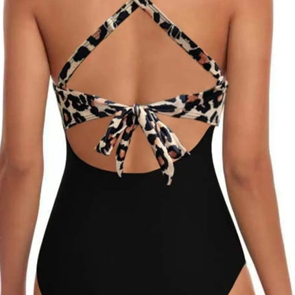 Tied Crisscross Cutout One-Piece Swimwear - Image 6
