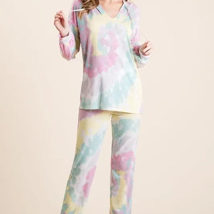 BiBi Tie Dye French Terry Casual Pants - Image 11