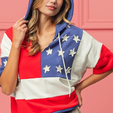 BiBi American Flag Theme Hoodie - Image 4