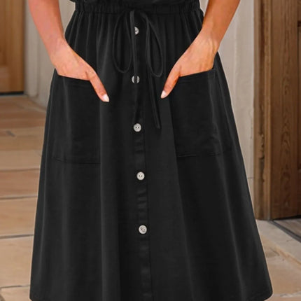 Full Size Round Neck Sleeveless Tank Dress Plus Size - Image 9