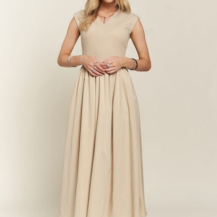 ADORA V-Neck Cap Sleeve Dress - Image 2