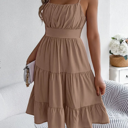 Smocked Back Tiered Cami Dress - Image 13