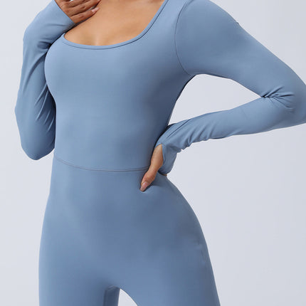 Twisted Backless Long Sleeve Jumpsuit - Image 10