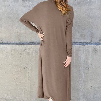 Basic Bae Full Size Open Front Long Sleeve Cover Up - Image 32