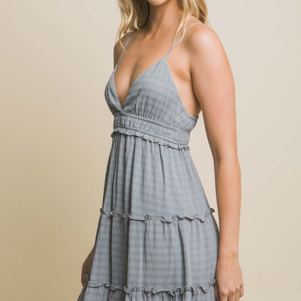 Love Tree Frill V-Neck Cami Dress - Image 2