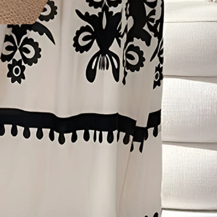 Printed Spaghetti Strap Sleeveless Maxi Dress - Image 3