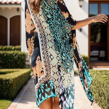Printed Open Front Cover-Up - Image 5