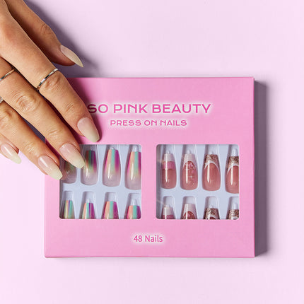 SO PINK BEAUTY Press On Nails 2 Packs - Image 5