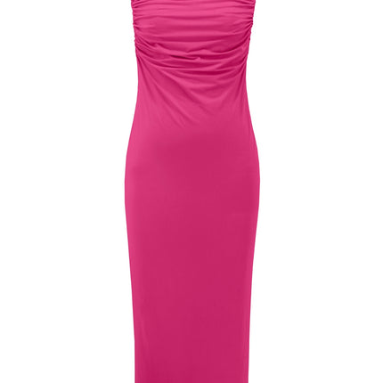 Backless Cowl Neck Sleeveless Cami Dress - Image 23