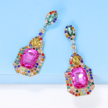Alloy Rhinestone Dangle Earrings - Image 3