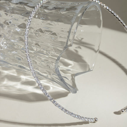 Stainless Steel Inlaid Zircon Necklace - Image 6