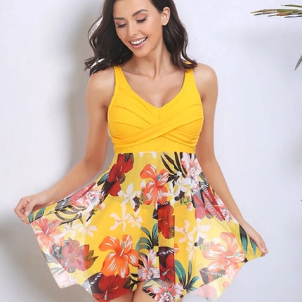 Printed Wide Strap Two-Piece Swim Set - Image 1