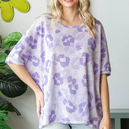 HOPELY Print Waffle Oversized T-Shirt - Image 4