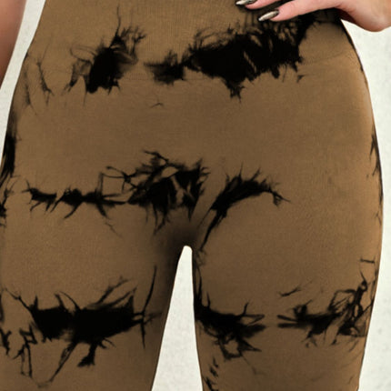 Tie-Dye High Waist Active Shorts - Image 16