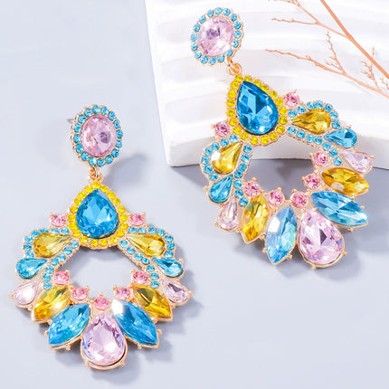 Alloy Rhinestone Dangle Earrings - Image 6
