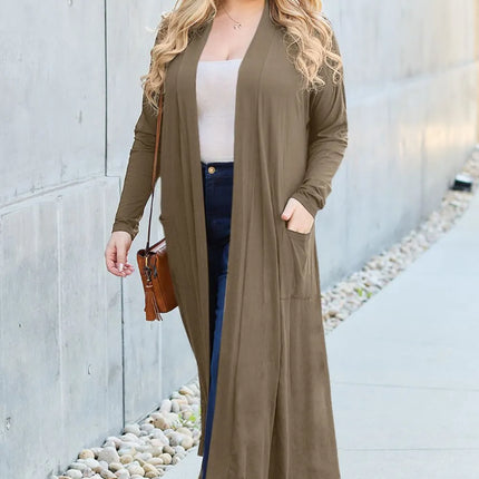 Basic Bae Full Size Open Front Long Sleeve Cover Up - Image 20