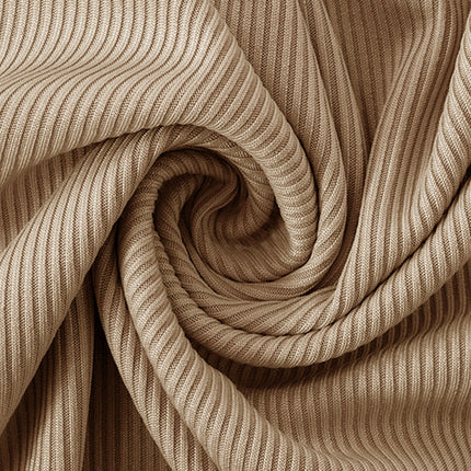 Ribbed Slit Single Shoulder Wrap Dress - Image 9