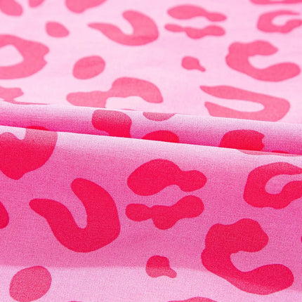 Leopard Tie Front Puff Sleeve Dress - Image 6