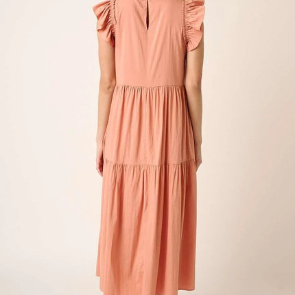 Mittoshop Ruffle Short Sleeve Tiered Maxi Dress - Image 4