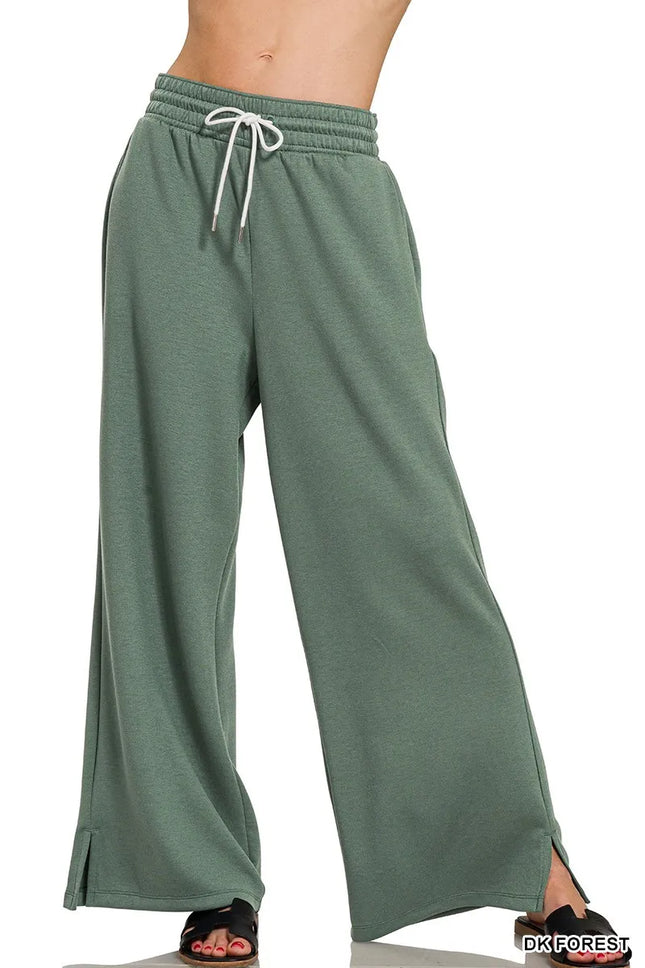 Zenana Scuba Drawstring Pants