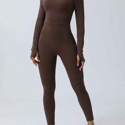Twisted Backless Long Sleeve Jumpsuit - Image 5