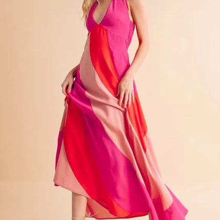 Aemi+Co Color Block Sleeveless Maxi Dress - Image 9