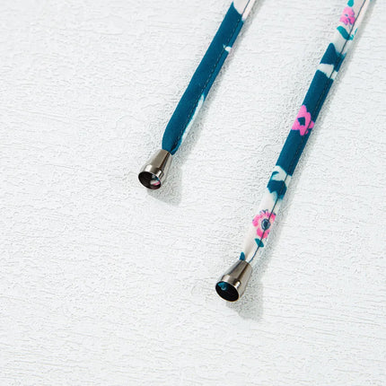 Printed Tie Neck Ruffled Cap Sleeve Dress - Image 14