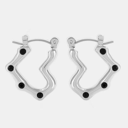 Stainless Steel Heart Earrings - Image 7