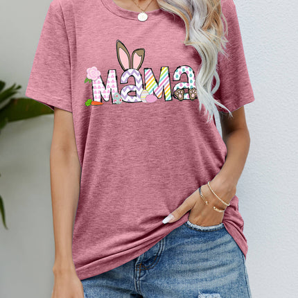 Easter MAMA Graphic Round Neck T-Shirt - Image 13