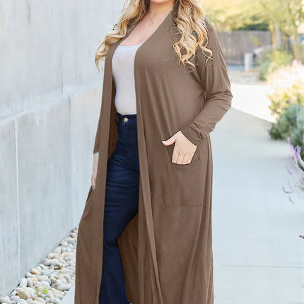 Basic Bae Full Size Open Front Long Sleeve Cover Up - Image 34