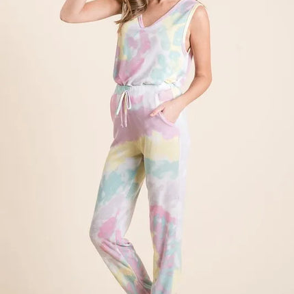BiBi Tie Dye French Terry Casual Pants - Image 12