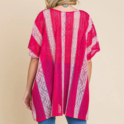 Cotton Bleu by Nu Label V Neck Drop Shoulder Oversize Top - Image 2