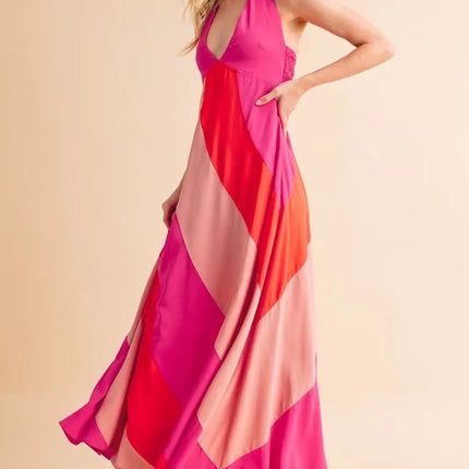 Aemi+Co Color Block Sleeveless Maxi Dress - Image 3